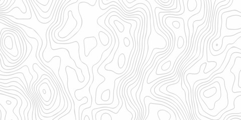 Fototapeta premium Black and white lines seamless Topographic map patterns, topography line map. Vintage outdoors style. The stylized height of the topographic map contour in lines and contours isolated on transparent.
