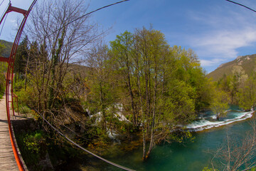 This 800-meter-long sequence of waterfalls and cascades with a vertical drop of 54 meters is the largest and longest waterfalls complex in the National Park. © Samet