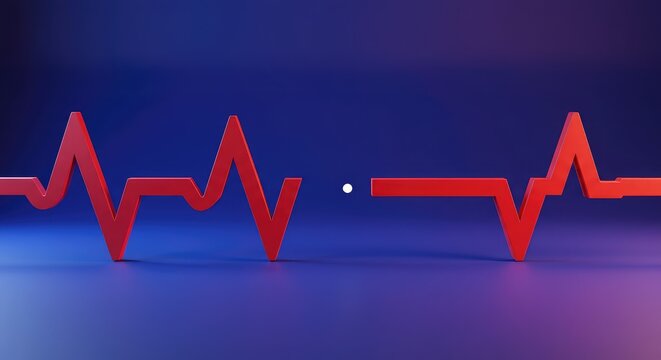 A regular sequence of beats represented by geometric shapes, showing a single, critical void where an expected element is absent, interrupting the flow, interruption, missing, schema