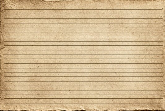 Vintage lined paper background with space for handwritten notes or text design elements