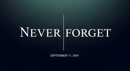 Fototapeta premium Honoring heroes a solemn memorial day tribute with 'never forget' text and patriotic remembrance