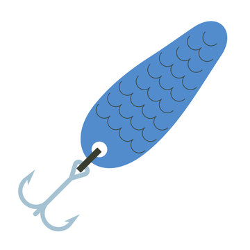 Fishing lure vector. spoon bait. Fishing bait