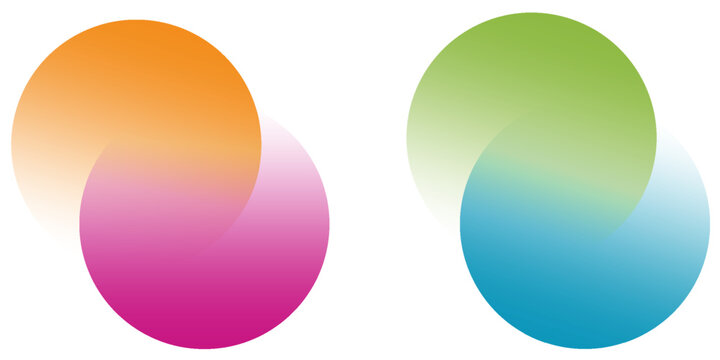 Colorful infographic pie chart with overlapping circular shapes. Flower form graphic circle divided in 4 segments.Vector, illustration.