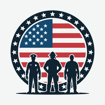 American Heroes T-Shirt Design