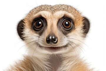 Fototapeta premium Wildlife looking confused wildlife meerkat animal.