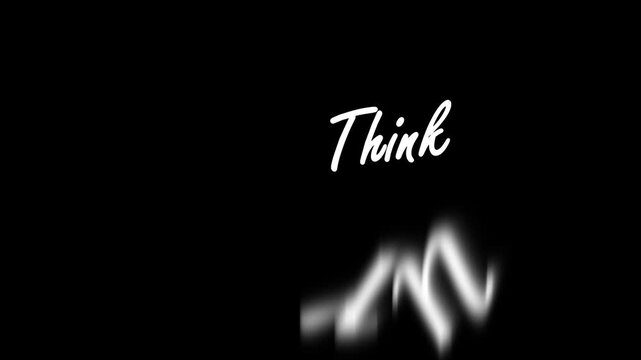 Think Different Minimal Typography Text Animation