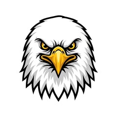 Fototapeta premium A close-up illustration of an eagle's head