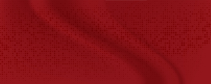 Red diagonal geometric shape with halftone. Modern fiber textured vector eps 10