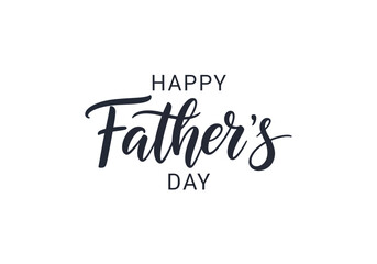 Fototapeta premium Happy father's day calligraphy a heartfelt greeting for dad