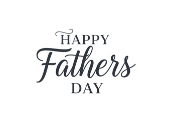 Fototapeta premium Elegant 'happy fathers day' calligraphy design for celebrations and greetings