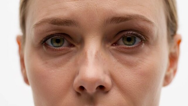 Fine Lines and Early Wrinkles Around Eyes on Woman | Less Firm Skin | Luxury Skincare Problem Ad