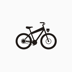 Obraz premium electric bicycle vector icon silhoutte template