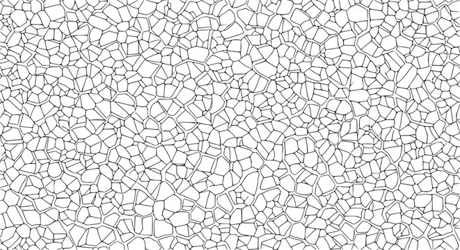 Chaotic irregular line mosaic seamless pattern vector abstract tessellation pavement texture design