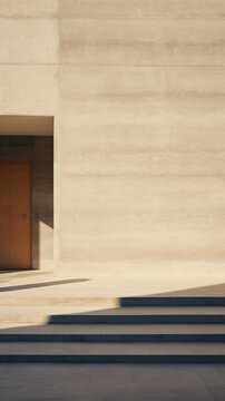 Large building wall in authum door architecture staircase.
