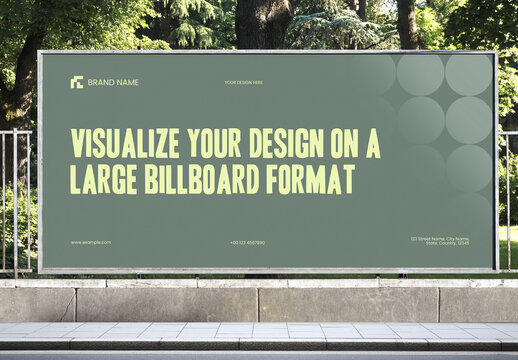 Horizontal Billboard Mockup Banner Template
