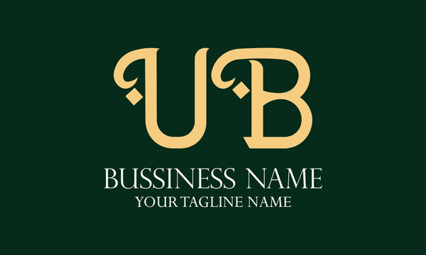 UB U ub initial logo | initial based abstract modern minimal creative logo, vector template image. luxury logotype logo, real estate homie logo. typography logo. initials logo