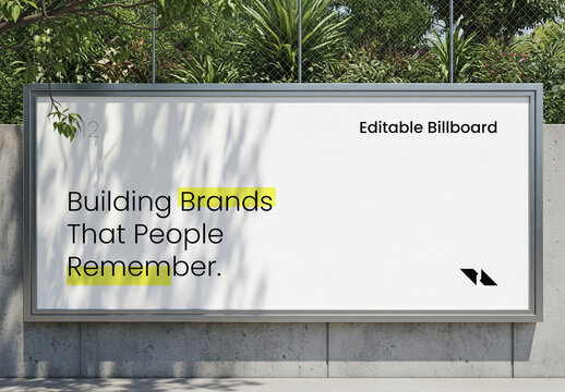 Street Billboard Mockup