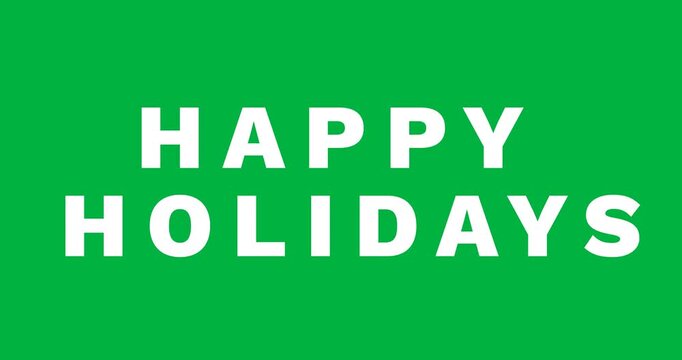 Happy holidays greeting with transparent background