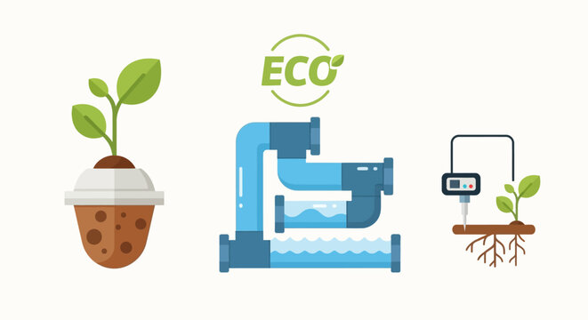 Eco Friendly Hydroponic Plant Growing System.