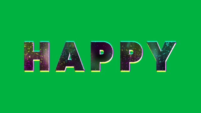 Animation of moving colorful halloween text on white background