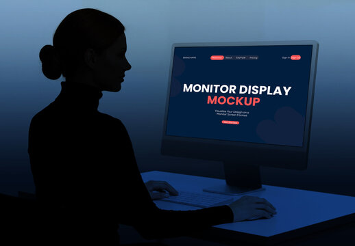 Monitor Screen Mockup