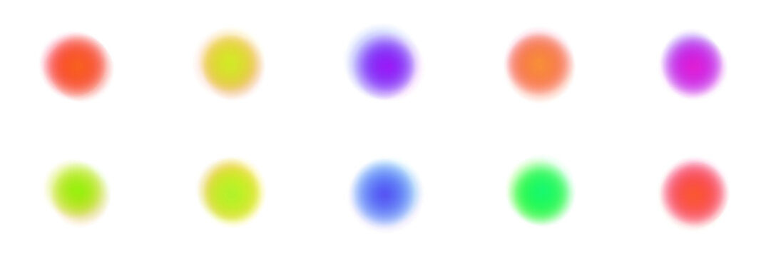 Abstract blurred color dots for sensory integration therapy and visual stimulation