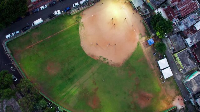 vista aerea estadio de beisbol santo domingo republica dominicana