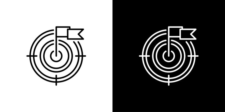 Goal Icon Sheet Black And White