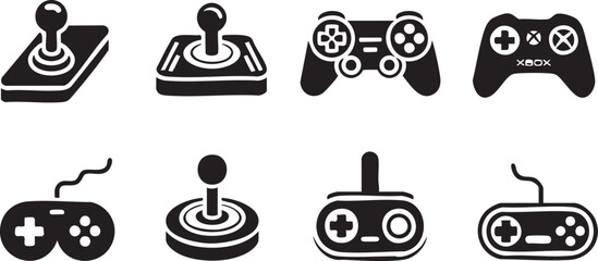 controller graphic pack gamepad joystick dpad buttons icon set © AIcon Vector
