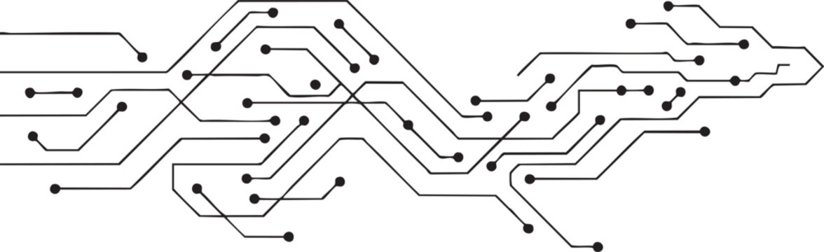 circuit motherboard chip microchip technology wiring diagram vector