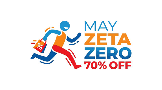 May Zeta Zero 70% Off Sale Graphic Design