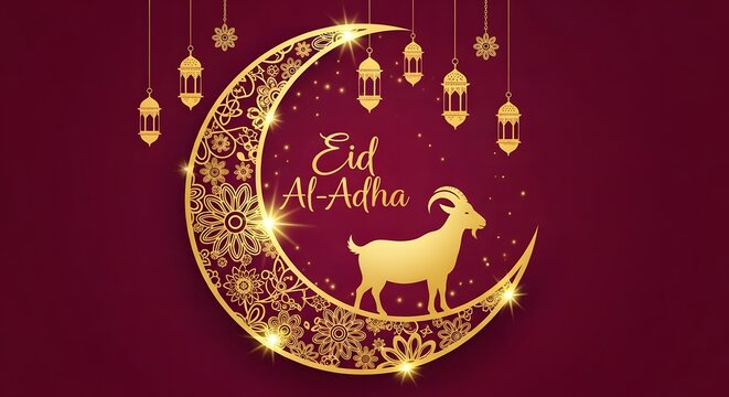 Eid al adha mubarak a wonderful islamic festival of sacrifice colorful and attractive design