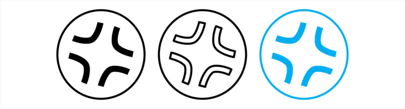 red anger mark symbols icons.
