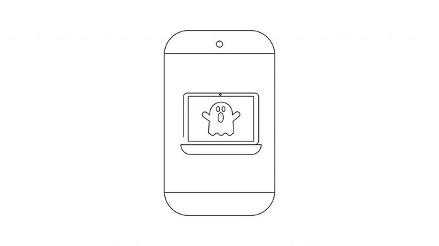 Smartphone Ghost App - Digital Hauntings and Modern Technology.