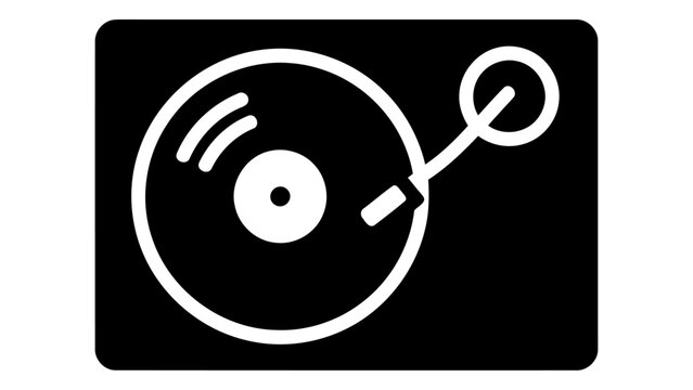 Turntable slipmat felt disc icon