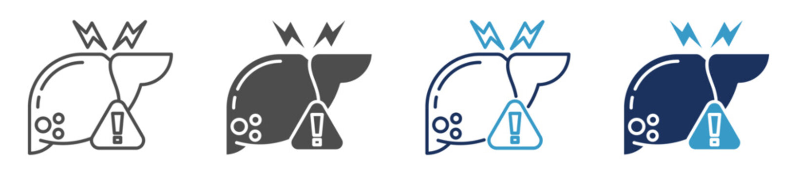 liver failure multi purpose icon set