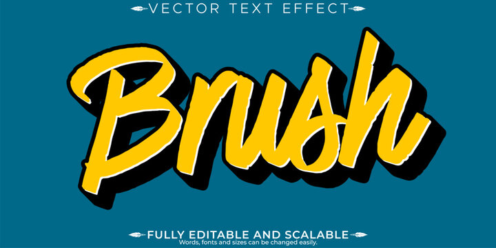 Retro, vintage text effect, editable 70s and 80s text style