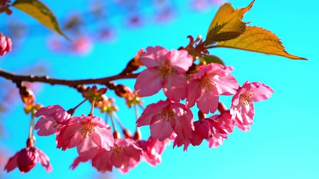 Sensitive content sky pink flowers and air balloons view