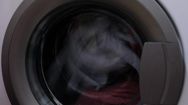 washing machine in front of washing machine
