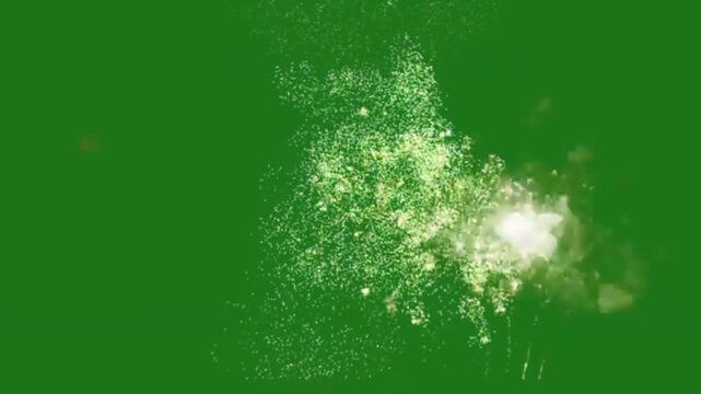 fireworks green screen video background.