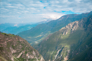 Obraz premium Beautiful and dramatic landscapes in the Colca Canyon near Arequipa, Peru