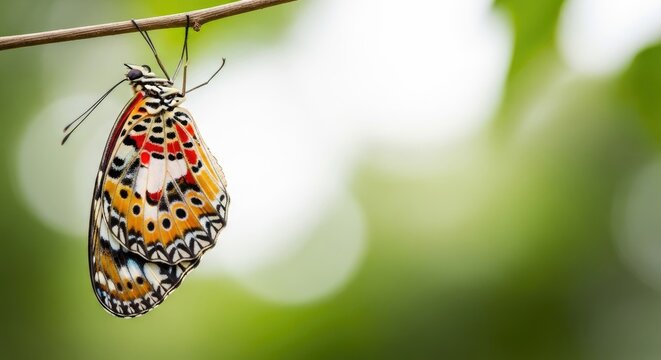 Spotted lanternfly nymph a close up view of an invasive insect in its early stage