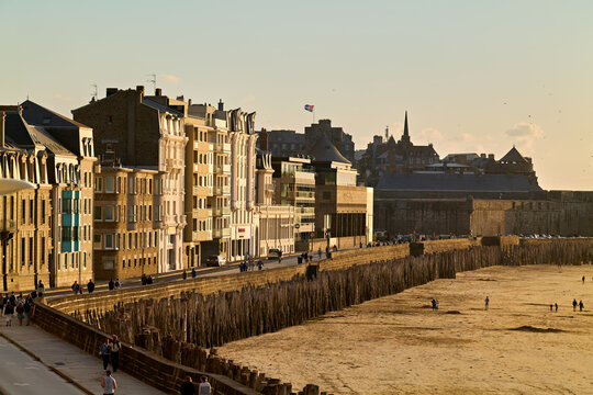 Visit to Grand Plage du Sillon in Saint Malo, Brittany France