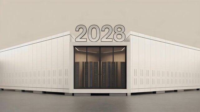 Clean minimalist datacenter pod render &ndash; Perfect for data storage solutions, professional hosting, or future innovation blogs.