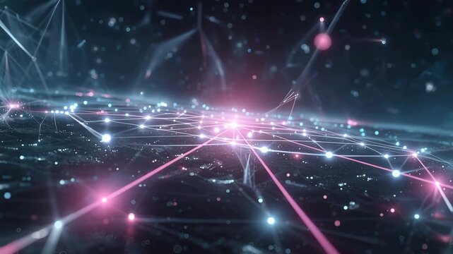 Cosmic data burst expansion digital horizon motion graphics vibrant environment dynamic view energizing concept