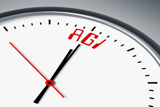 clock with text time