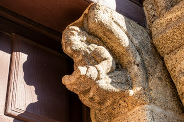 Sculpted Transition Romanesque-Gothic Mocheta Detail, Church of San Miguel de Lebosende, 12th-13th Century,  © Nandi Estévez