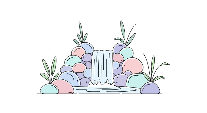 Colorful illustration of mushrooms and plants.