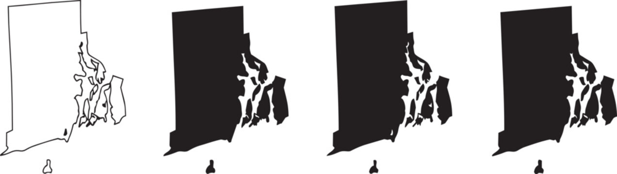 Abstract black and white graphic of a map with three distinct regions abstract distinct representation geography territory sections divisions