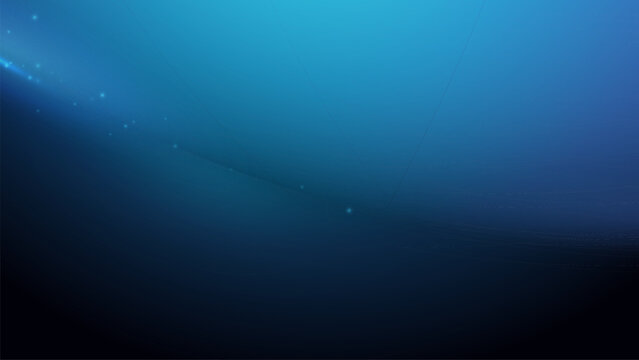 Technology global connection lines background. Deep ocean blue fades into darkness